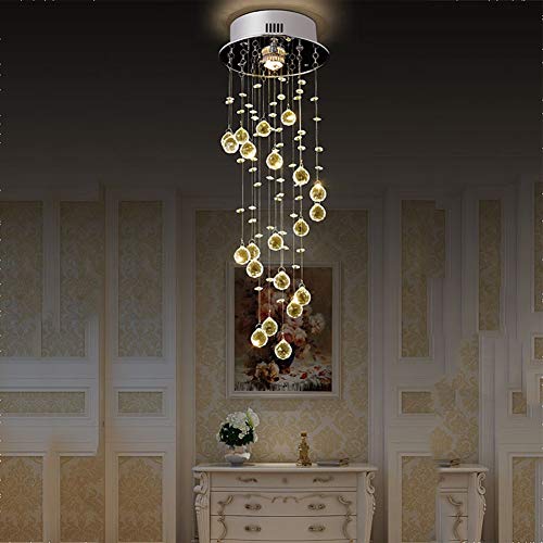 Chandelier en cristal rond YRYRYW pour salon et villa moderne