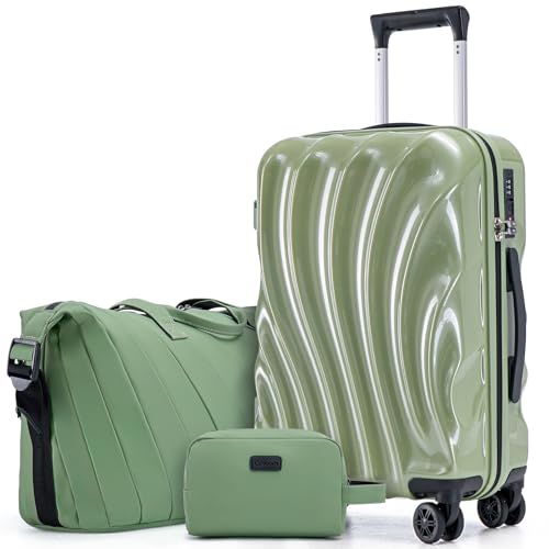 Cosbarn 3-Piece ABS+PC Hardshell Luggage Set with TSA Lock