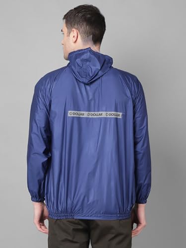 Image of Dollar Rainguard Men's PVC Full Sleeve Solid Rain Jacket With Adjustable Hood and Pocket