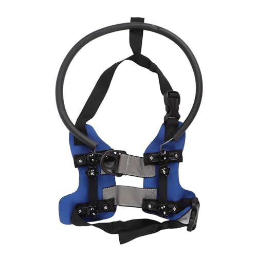Ring Harness for Blind Dog, Pet Anti Collision Ring with Adjustable Bumper Guards, Lightweight Guiding Device with Cushioned Wings for Blind Pets, Easy Fixation Halo for Indoor (M)
