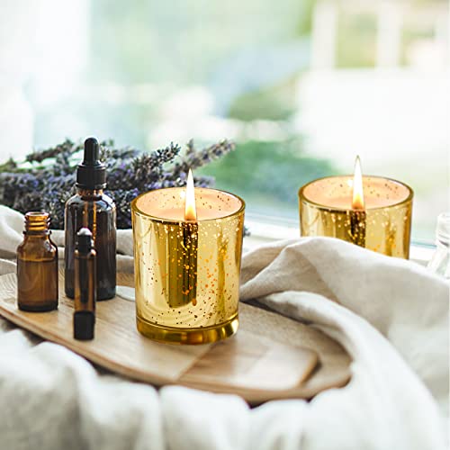 Sunbaby Candles For Home Scented Lavender Eucalyptus:valentines Day Decor Candles Gifts For Women 100% Nature Soy Wax Scented Candles Vanilla Aromatherapy Fall ,Gold Jar Candle Up To 30 Hour Burn #TOP3