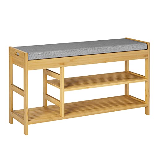 Stylische Schuhbank Mit Stauraum – Bouclé-Optik Für Flur & Schlafzimmer