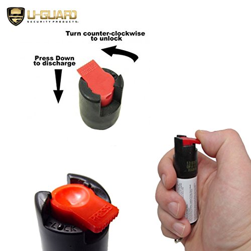 Self-Defense Weapons Kit Electric Stun Gun Pepper Spray Keychain Combo - Includes Heavy Duty Police Rechargeable Stun Gun With Flashlight & Enforcement Grade Pepper Spray Key Chain For Women Or Men #TOP6