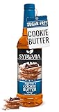 Syruvia Sugar Free Coffee Syrup, Cookie Butter Flavored Syrup for Drinks, Lattes, and Desserts – 25.4 fl oz