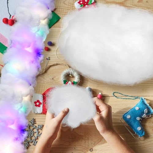 image for Halloscume 28.16 Ounce/1.76 lb Cotton Fake Cloud Fluffy Cotton Stuffin