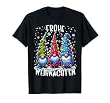 christmas shirts kmart Frohe Weihnachten mit drei lustigen Weihnachtswichtel, Weihnachts-Gnome für Damen, Herren, Kinder, passendes Familien-Weihnachtsoutfit mit lustigen Wichtel für die Weihnachtsfeier, Nikolaus Geschenk für den Adventskalender.
