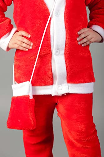 Image of AHHAAAA Kids Santa Claus Costume Christmas Dress for Girls and Boys