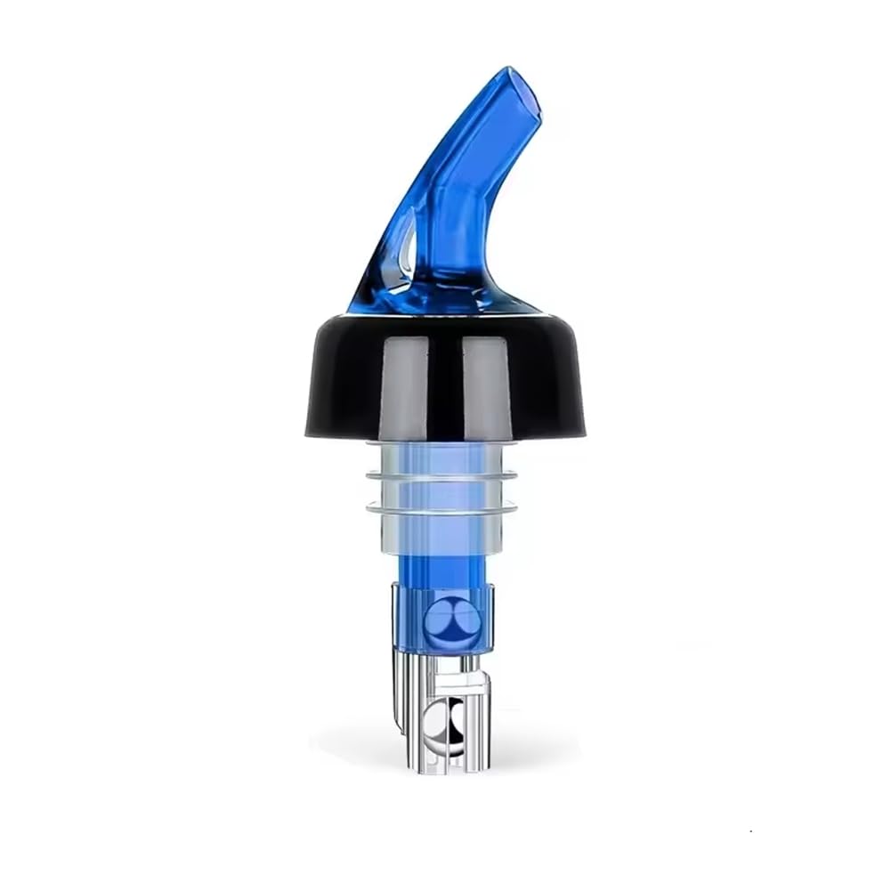 Hndhbfgrt 1.5oz/45ml Automatic Measured Bottle Pourer-Quick Shot Spirit Measure Pourer Drinks Wine Cocktail Dispenser Tools Blue