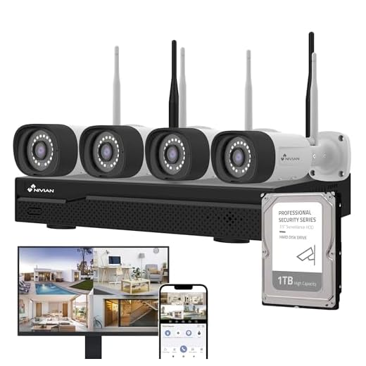 Kit Caméras de Surveillance WiFi 2K