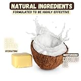 KELEBS Hundeshampoo Sensitiv | Fellpflege Hund | hundeshampoo welpen | Beruhigende natürliche Hunde Shampoo Seifenstücke | mit Lavendel Öl & Haferflocken | Vegan | 3er Pack (Coconut)