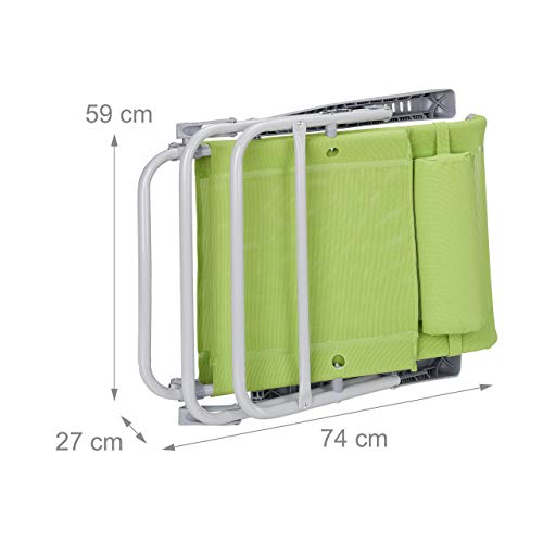 Chaise pliable plage Relaxdays avec dossier inclinable 120 kg - 6
