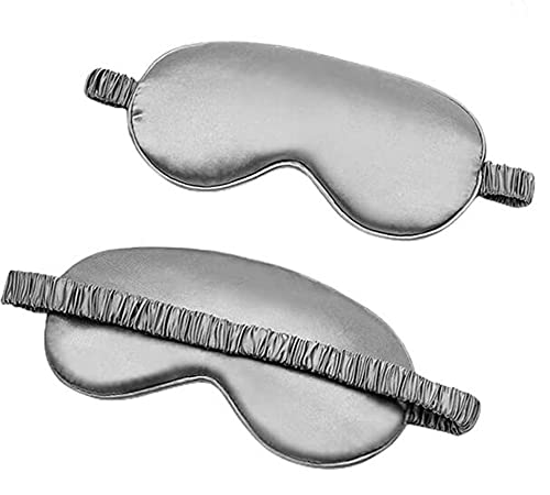 Bdshgrdh Maulbeerseide Schlafmaske Grau