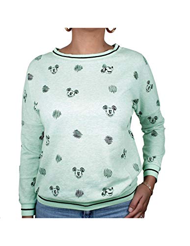 Sweat Crayon Mickey Girl M verde: sudadera cómoda que evita rozaduras
