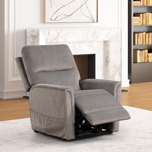 Sillón reclinable con masaje Gris miniatura 4