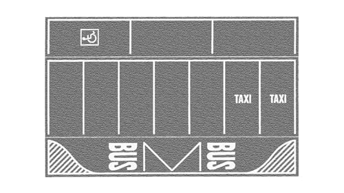 Noch 60720 22 x 14 cm Car Park Grey Landscape Modelling (2-Piece)