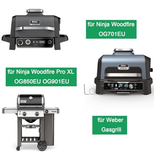 WELL GRILL Aluschalen Aluminiumschalen für Ninja Woodfire, Weber Gasgrill Zubehör, Ninja OG850EU OG901EU OG701EU Serie, Alu Grillschalen Einweg Fettauffangschale für Weber 6415, 20er-Pack