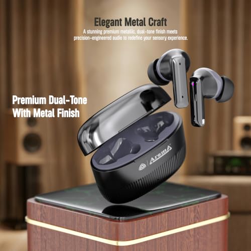 Image of AROMA TWS30 Upto 50Hr Playtime*, Dual Paring, BT V5.3, Fast Charging, Heavy Bass Bluetooth