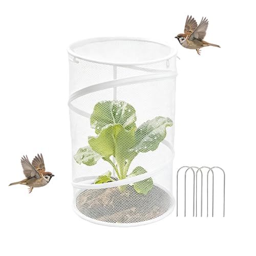 Cubreplantas contra Animales - Protector Emergente Portátil Plegable | Red Barrera Protectora para Plantas De Exterior - para Verduras Flores Plántulas Árboles Tomates Fresas Jardín Granja Balcón