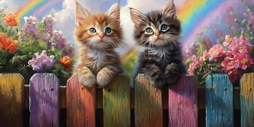 Broderie diamant chaton complet rond 50x100 cm pour décoration murale
