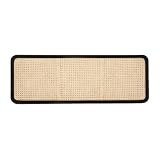 KLAST Cabecero en natán Natural y Madera Maciza para Cama de 135, 150 y 160