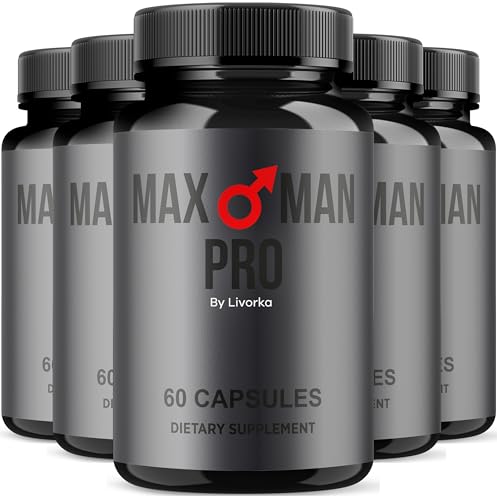LIVORKA MaxMan Pro Dietary Supplement Capsules - 300 Count (5 Month Supply) - Pack of 5