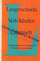 Langenscheidts Verb-Tabellen, Latein 3468342004 Book Cover