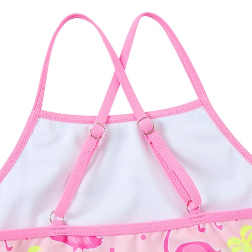 Image of Girls Tankini Swimsuit Two Piece Bathing Suit with Adjustable Strap 3-13 Years