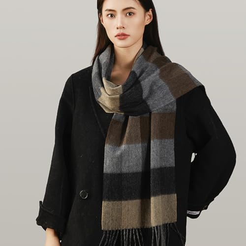 Winter Tartan Scarf Women Men Wool Scarf With Tassel Classic Checked Plaid Cashmere Scarves Warm Pashmina Shawl Wrap2