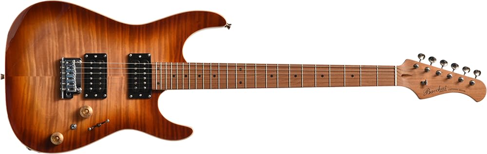 Amazon | BACCHUS バッカス IMP24 FMH-RSM/M N-BR-B エレキギター