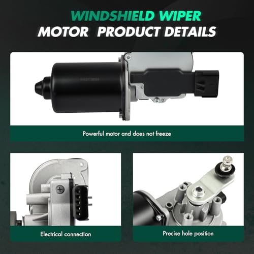 Image of SCITOO Windshield Wiper Motor Compatible For Jeep For Wrangler | Direct fit for 2007-2016 For Jeep For Wrangler|Replaces OE 55077859AB|68002388AA|5 Pins|Fit for Front Wiper Motor