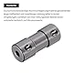QUARKZMAN Wellenkupplung Verbinder mit Bohrung von 3mm-3mm Länge 25mm φ 10mm 12 Pcs Wellenkupplungen M3 Aluminiumlegierung Starre Kupplung für Motorzubehör 3D-Drucker DIY-Roboter Titanfarbe