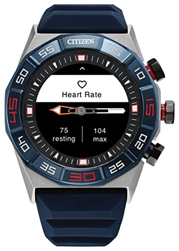 Citizen Cz Smart Pq2 Hybrid Smartwatch With Youq Wellness App Featuring Ibm Watson® Ai And Nasa Research, Black And White Customizable Display, Bluetooth, Hr, Activity Tracker, 18-Day Battery Life #TOP6