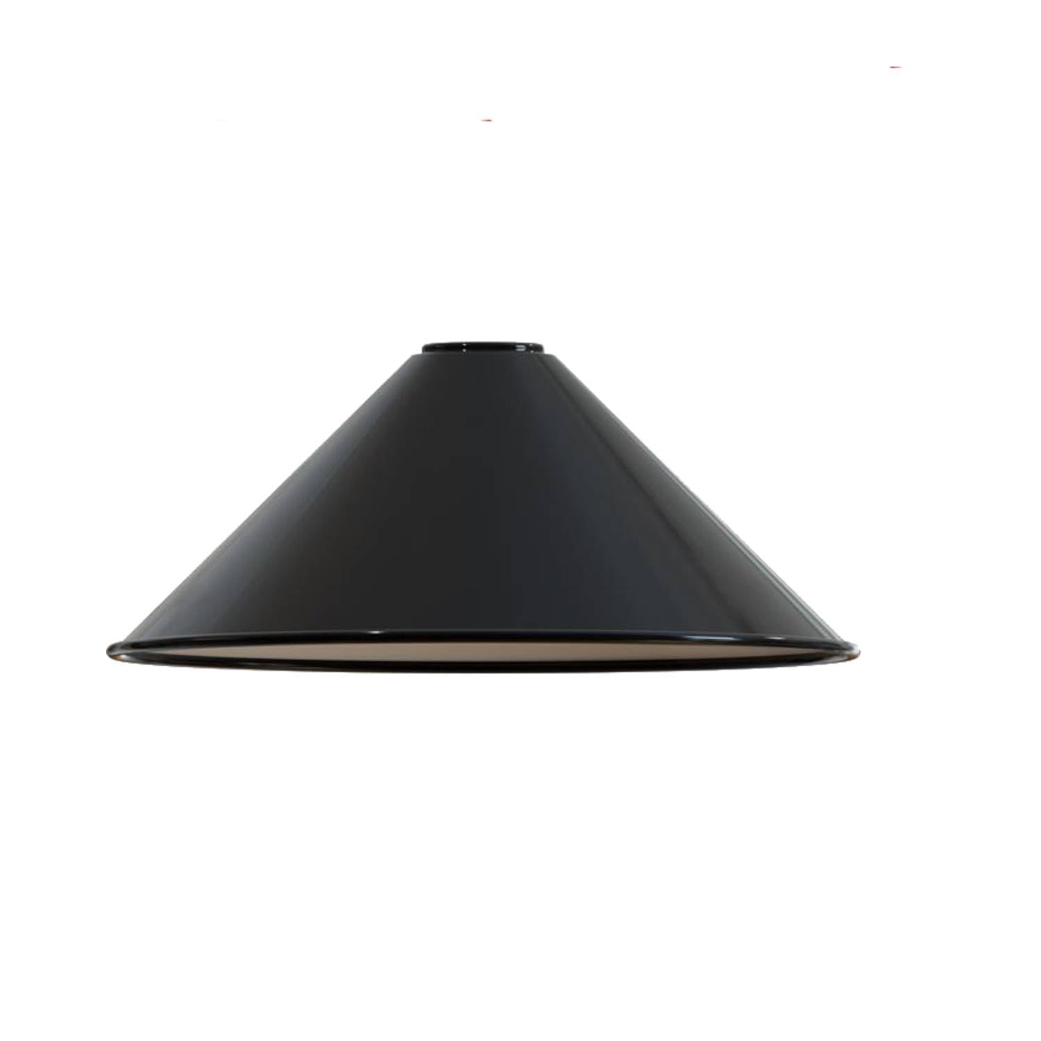 LEDSone Industrial Metal Lamp Shade 22cm Wide, 8cm Height,Vintage Cone Pendant Light Cover, Modern Retro Ceiling Lighting for Kitchen, Dining Room Easy Fit Light Shade
