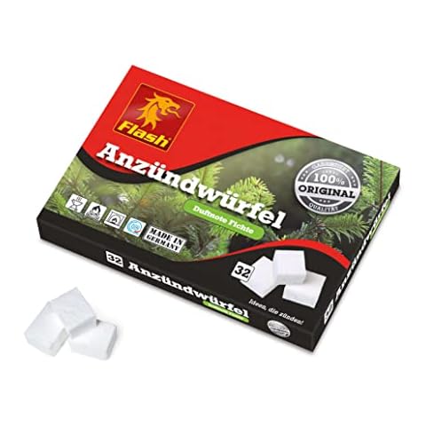 Firelighters for log burners, fire lighters parafin natural fire lighter for Bbq, open fires or fire pit (32) Cover