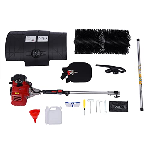 DSYOGX Benzin Kehrmaschine 2.3PS - Handgeführte Schneefräse Mit 52cc Motor