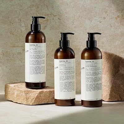 Santal 33 LeLabo Shower Gel, Enriched with Vitamin E, Aloe, Jojoba, Grape Seed, and White Tea Extracts, 16.2 Fl Oz