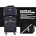 Travelhouse Luggage Set, Softside Suitcase 4-Piece (16/20/24/28), Expandable Lightweight Luggage Sets with Duffel Travel Bag,Suitcase with Double Spinner Wheels