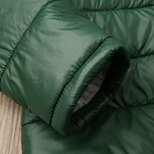 Fashion Toddler Baby Boys Girls Dinosaur Hoodie Jacket Fall Winter Long Sleeve Warm Coats Kids Zip Up Outwear Clothes (Green,3-4T) #TOP6