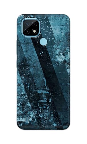 Image of Printed Hard Back Cover for Realme C21 Back Cover (Rugged Background -J1) -190724(EA)