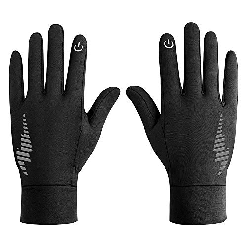 Luvas esportivas, Andoer Luvas Repllent de Água Esportiva com Tiras Refletivas Homens Mulheres Luvas