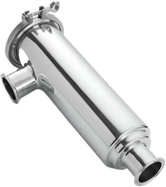 304 Stainless Steel Elbow Fit 38/51/63mm Pipe x 1.5" 2" 2.5" Tri Clamp in-line Filter Strainer Homebrew Beer Brewing(38mm Ferrule 50.5,100 Mesh)