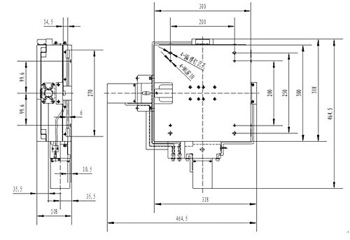PT-XY170 XY Motorized Microscope Stage, Electric XY Integral Combinating Platform, 170mm Travel