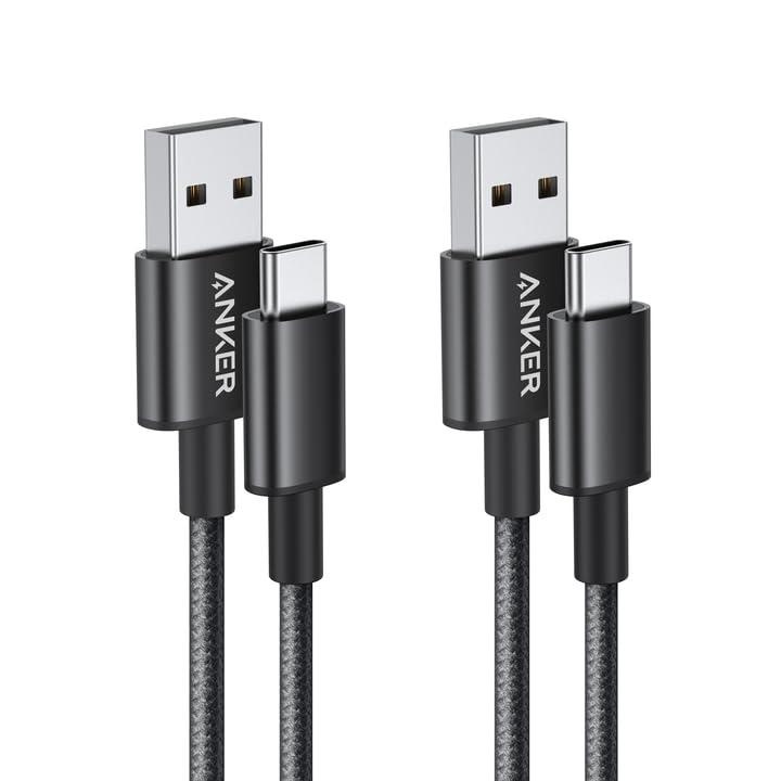 Amazon.co.jp: Nylon USB-C to USB-A 2.0 Cable 3ft 2Pack Black JP 