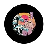 Zoom IMG-2 synthwave cat vaporwave popsockets popgrip Zoom IMG-2 synthwave cat vaporwave popsockets popgrip