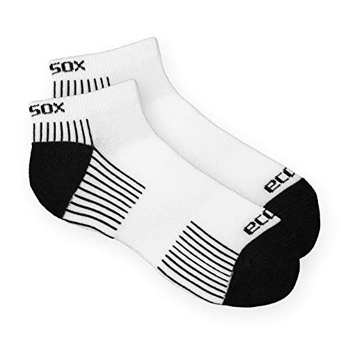 Sport Socks Unisex Anklet Set of 5 (US, Alpha, Large, Regular, Regular, Standard, White/Black)