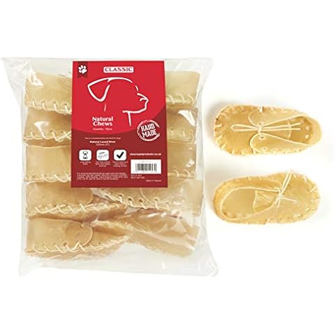 Classic Pet Products Rawhide Laced Shoe for Dogs, 125 mm, Pack of 10 Cover
