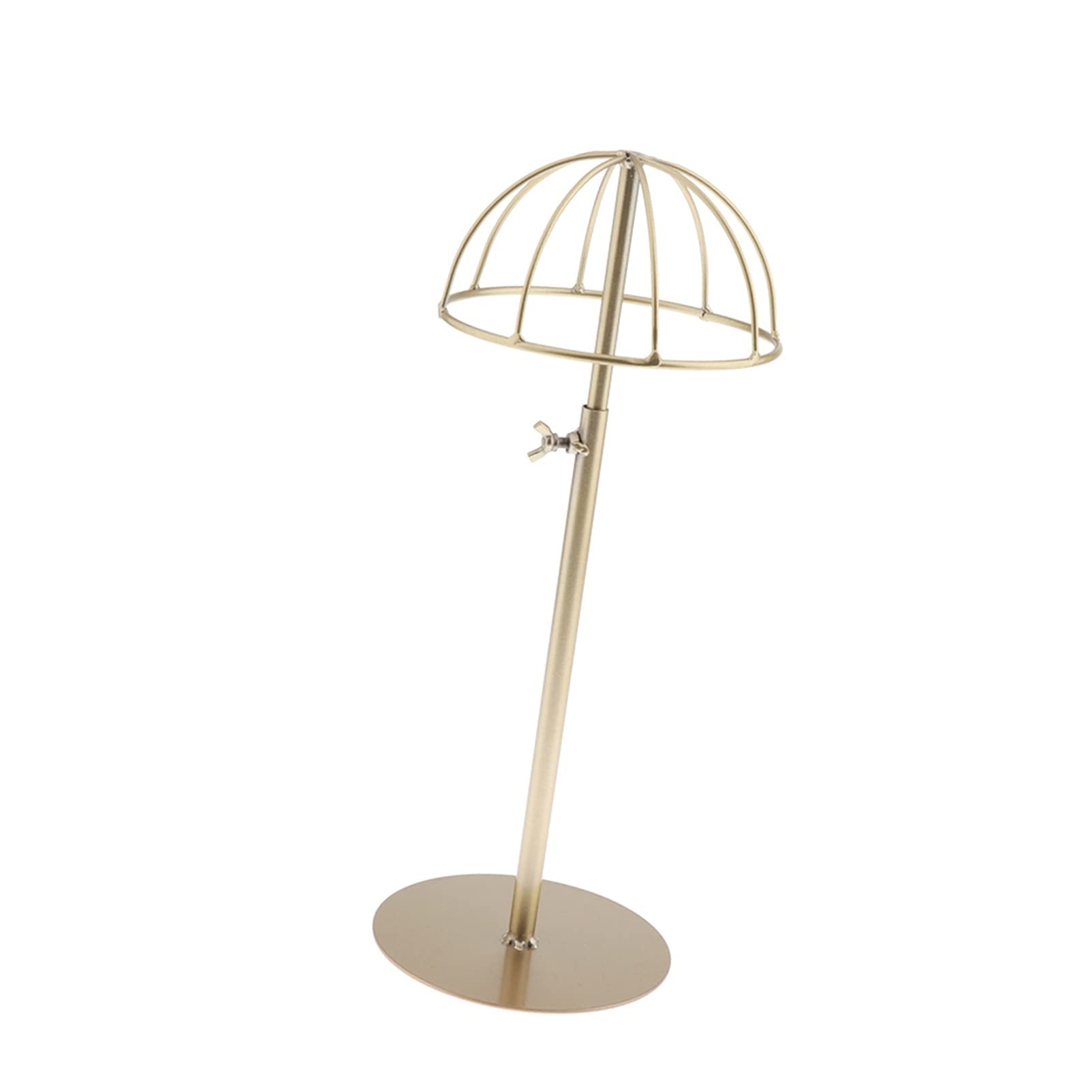 Perückenkopf Vintage Metallhut Ständer Tischplatte Dekorative Perücke Inhaber Goldene Mannequin Head Display Stand Organizer Regal Cap Display Rack