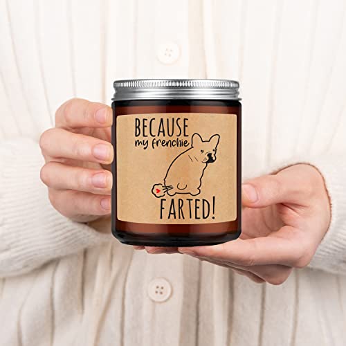 Leado Scented Candles - Frenchie Gifts For Women, Men - Funny French Bulldog Gifts For Frenchie Owners, Frenchie Mom Gifts - Mothers Day, Birthday Gifts For Frenchie Lovers, French Bulldog Lover #TOP3