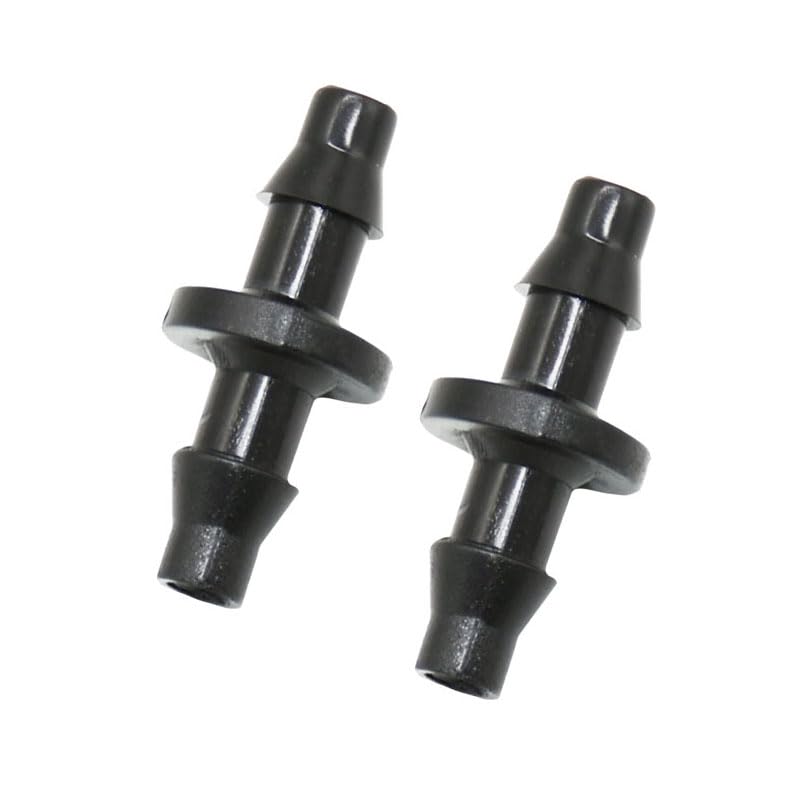 Raccord de Tuyau d'arrosage 1/4" 2000 pièces, raccord cannelé Droit for Tuyau d'arrosage 4/7, raccord cannelé à 2 Voies for système d'irrigation Goutte à Goutte