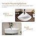 HOROW Corner Bathroom Sink, 18